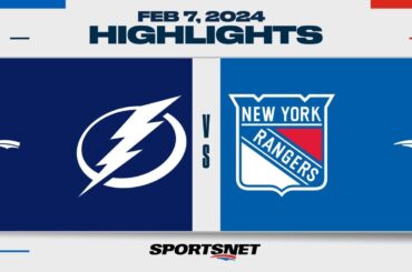 NHL Highlights | Rangers vs. Lightning - February 7, 2024