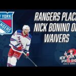 New York Rangers place Nick Bonino on waivers