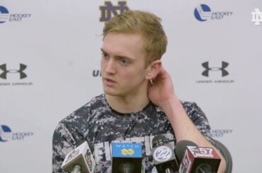 Cal Petersen Frozen Four Preview Press Conference