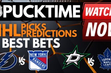 NHL Predictions, Picks & Odds | Lightning vs Rangers | Wild vs Blackhawks | PuckTime Feb 7