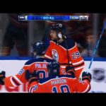 Oilers’ Nugent-Hopkins, Draisaitl tie game late sending Rogers Place into frenzy