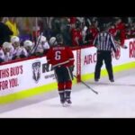 Dennis Wideman cross-checks referee