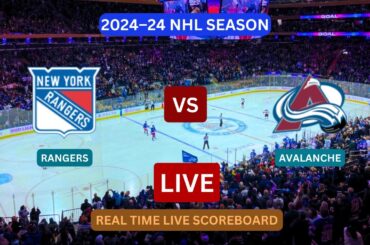 New York Rangers Vs Colorado Avalanche LIVE Score UPDATE Today Hockey NHL Season Feb 05 2024