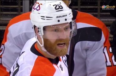 Nolan Patrick and Jakub Voracek stick up for Claude Giroux (3/15/21)