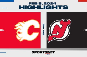 NHL Highlights | Flames vs. Devils - February 8, 2024