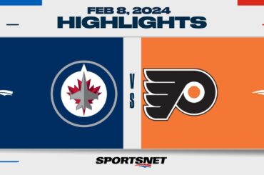 NHL Highlights | Jets vs. Flyers - February 8, 2024