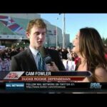 Cam Fowler interviewed at the 2011 NHL All-Star Red Carpet