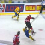 Canada - Sweden Rick Nash hit on Mikael Backlund