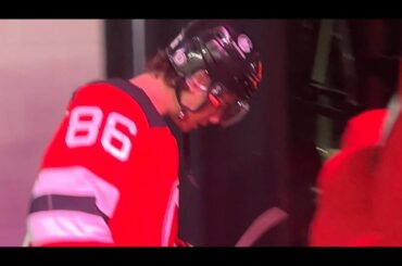 Jack Hughes Returns NJ Devils Locker Room Walk Out For Warmups 2/8/24 BEHIND THE SCENES