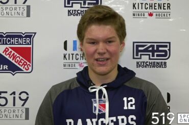 Meet the U16 Kitchener Jr. Rangers featuring forward Ian Speiran