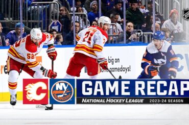 Flames @ Islanders 2/10 | NHL Highlights 2024