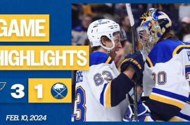 Game Highlights: Blues 3, Sabres 1