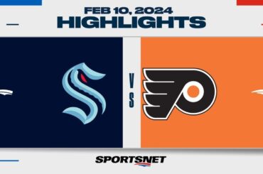 NHL Highlights | Kraken vs. Flyers  - February 10, 2024