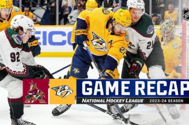 Coyotes @ Predators 2/10 | NHL Highlights 2024