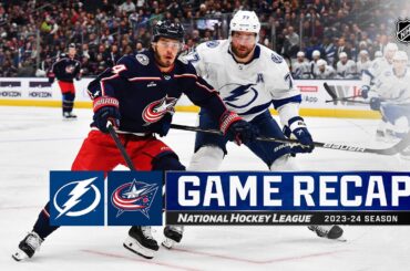 Lightning @ Blue Jackets 2/10 | NHL Highlights 2024