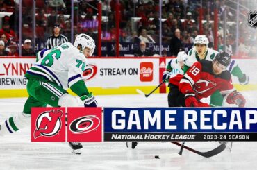 Devils @ Hurricanes 2/10 | NHL Highlights 2024