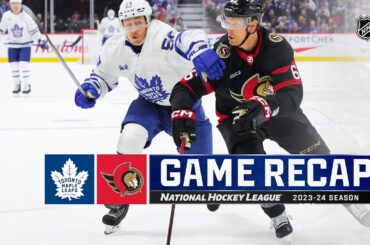 Maple Leafs @ Senators 2/10 | NHL Highlights 2024