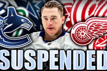 NIKITA ZADOROV SUSPENDED FOR LUCAS RAYMOND HIT (Vancouver Canucks, Detroit Red Wings News)