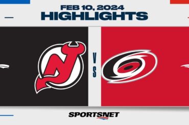 NHL Highlights | Devils vs. Hurricanes  - February 10, 2024