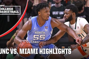 North Carolina Tar Heels vs. Miami Hurricanes | Full Game Highlights | ESPN College Basketball