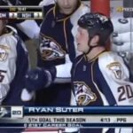 Ryan Suter scores against the Edmonton Oilers - 3/3/09