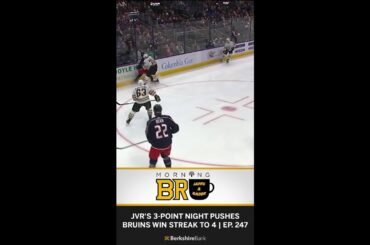 James van Riemsdyk's 3-Point Game Pushes Bruins Win Streak to Four | Morning Bru Podcast