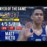 UAAP 81 MB: Matt Nieto drops 27 pts to earn PoG, tows Ateneo to a Game 1 victory | December 1, 2018