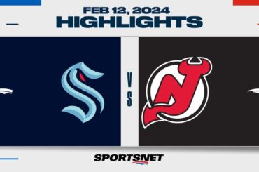 NHL Highlights | Kraken vs. Devils - February 12, 2024