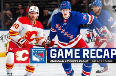 Flames @ Rangers 2/12 | NHL Highlights 2024