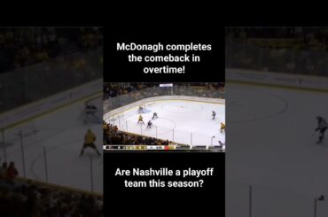 Ryan McDonagh completes Nashville's comeback with goal in OT! #nhlhighlights #predators #coyotes