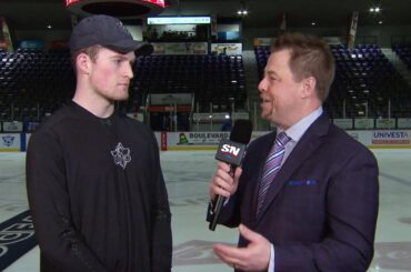 Alexis Lafrenière's interview with Sportsnet