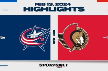 NHL Highlights | Blue Jackets vs. Senators - February 13, 2024