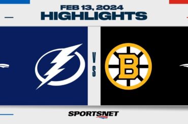 NHL Highlights | Lightning vs. Bruins - February 13, 2024