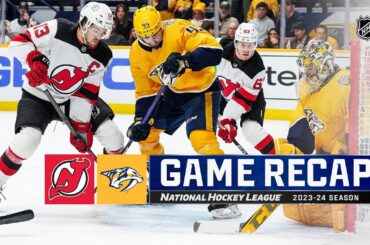 Devils @ Predators 2/13 | NHL Highlights 2024