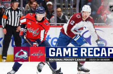 Avalanche @ Capitals 2/13 | NHL Highlights 2024