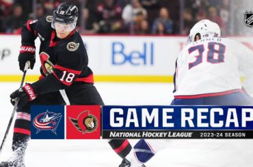 Blue Jackets @ Senators 2/13 | NHL Highlights 2024