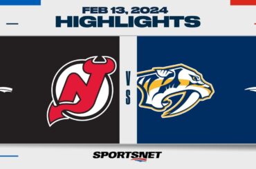 NHL Highlights | Devils vs. Predators - February 13, 2024