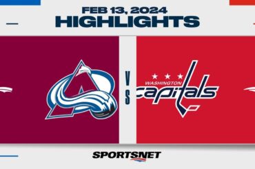 NHL Highlights | Avalanche vs. Capitals - February 13, 2024