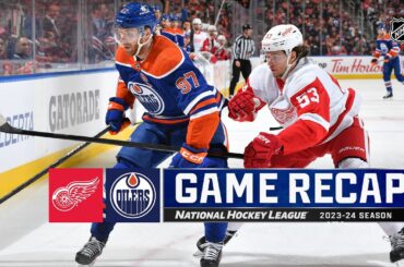 Red Wings @ Oilers 2/13 | NHL Highlights 2024