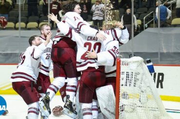 Final minute & celebration from UMass' first NCAA hockey title