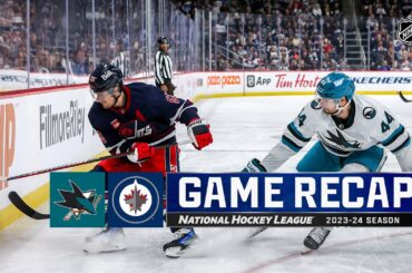 Sharks @ Jets 2/14 | NHL Highlights 2024