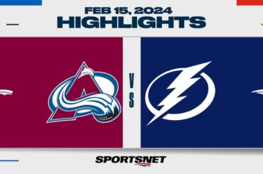 NHL Highlights | Avalanche vs. Lightning - February 15, 2024