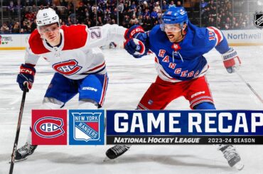 Canadiens @ Rangers 2/15 | NHL Highlights 2024