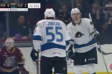 David Jiříček's hattrick vs Chicago Wolves (2/2/2024)