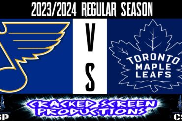 LIVE NHL Play By Play Commentary St. Louis Blues @ Toronto Maple Leafs