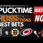 NHL Predictions, Picks & Odds | Hurricanes vs Coyotes | Kings vs Bruins | PuckTime Feb 16