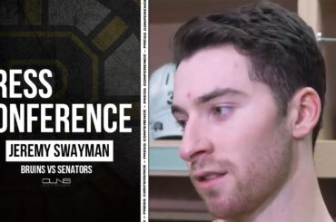 Jeremy Swayman on 'Feel Good' Win | Bruins vs Senators Postgame Interview