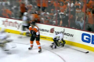 Arron Asham cheapshot on Brayden Schenn. April 15th 2012