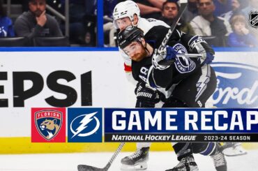 Panthers @ Lightning 2/17 | NHL Highlights 2024