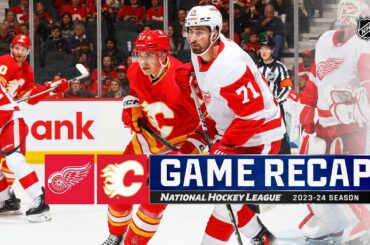 Red Wings @ Flames 2/17 | NHL Highlights 2024